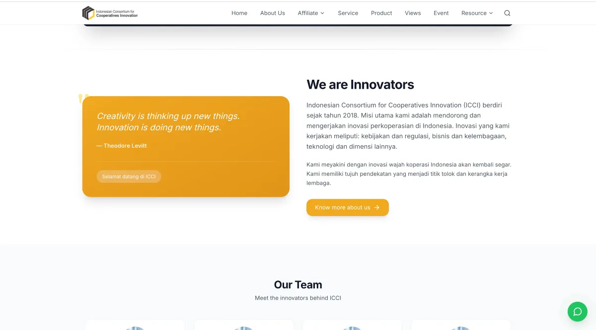ICCI – Company Profile Website - Thumbnail 1