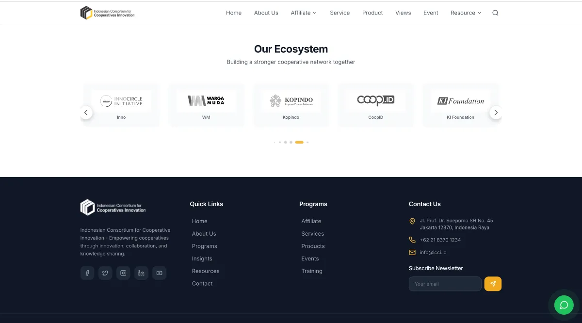ICCI – Company Profile Website - Thumbnail 3