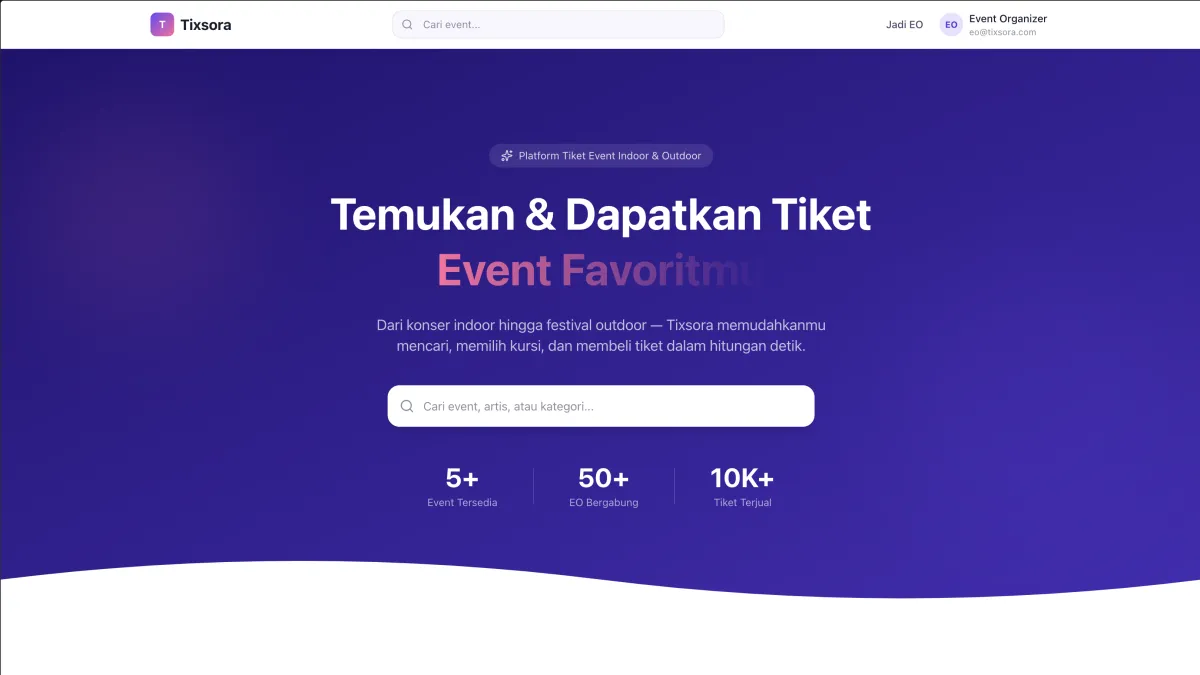 Tixora - Event Ticket Platform - Thumbnail 2