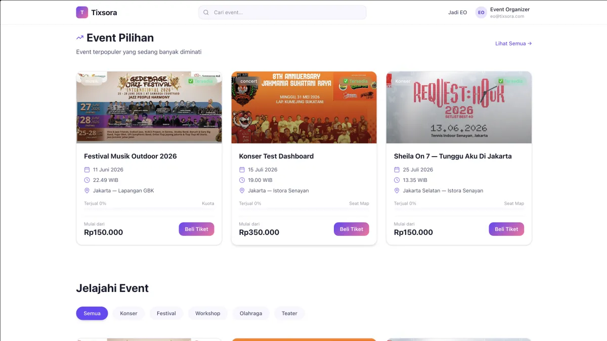 Tixora - Event Ticket Platform - Thumbnail 4